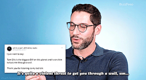 stuart-townsend:❝ I just want to say:Tom Ellis is the biggest Dilf on this planet and I want him to 