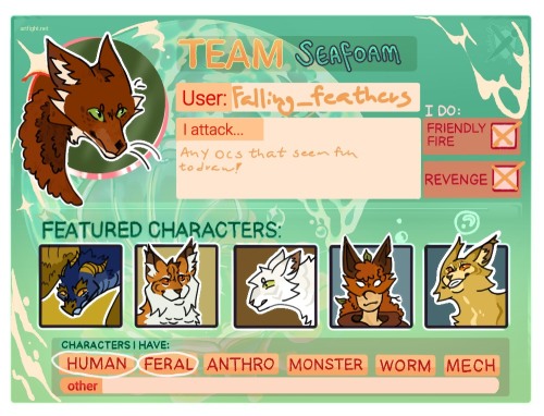 GO TEAM SEAFOAM!!