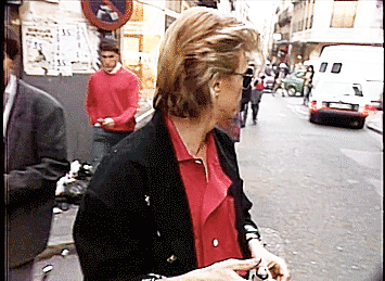 bowieinmotion:With Peter Frampton in Madrid (1987)