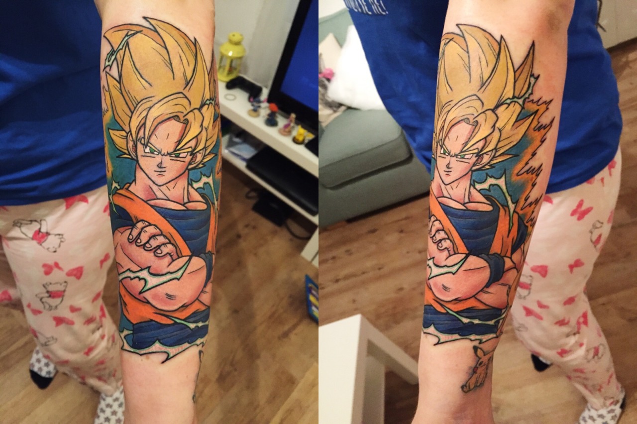 Bizarre Ink Tattoo Studio Edinburgh  A lovely Son Goku tattoo making a  kamehameha done by our resident artist John  Facebook