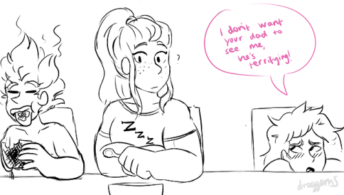draggems:  hanas and brigittes first morning as a couple at overwatch :’)