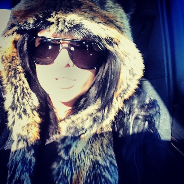 stephsdope:  Got my warm hat on 😎 lol #peace #queen #Bonita✌️👑 