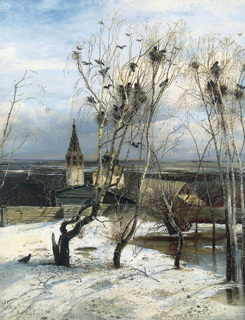 Alexei Savrasov - The Rooks have Returned (1871)