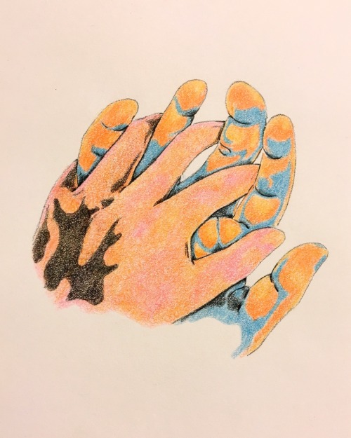 ismaelguerrier: From my series, To Hold and To Be Held  (Color pencil on paper) Instagram: isma