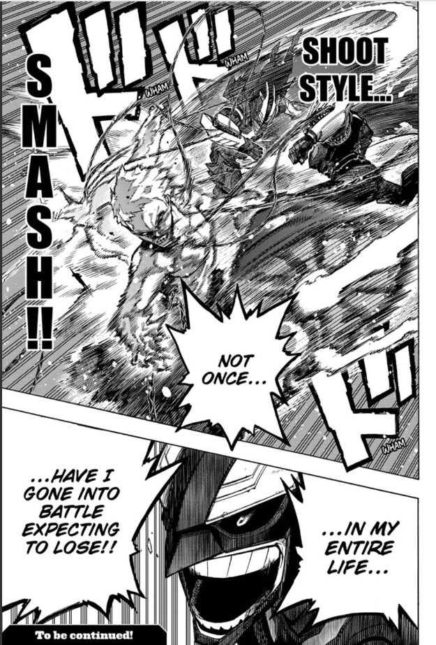 All Might's final move is inspired by Bakugo (and My Hero Academia chapter  402 proves it)