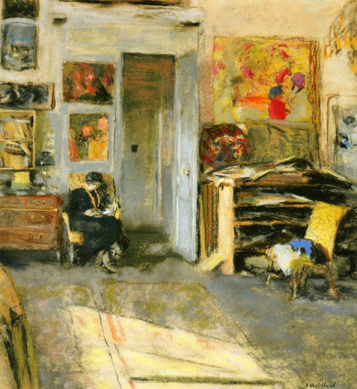 books0977: Lucie Belin dans l’atelier (1915). Edouard Vuillard (French, 1868-1940). Paste