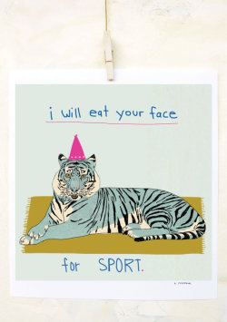 etsy:  Keep your eye on this tiger. 