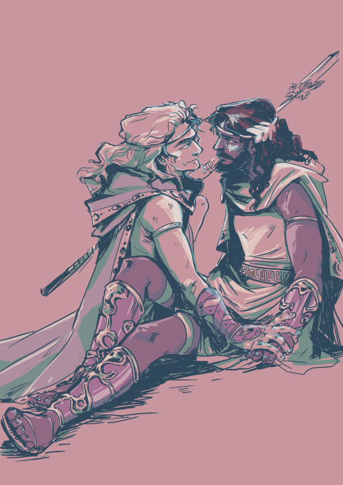 kuerbis17: Achilles and Patroclus from Hades that I drew for a friend.