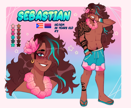new oc! Sebastian ! He loves all things having to do with the ocean, picking up crabs to give to his