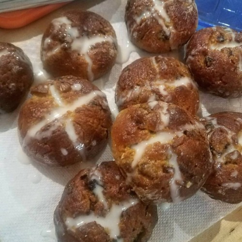 Successfully made some #glutenfree hot cross buns They didnt rise as much as they probably should ha