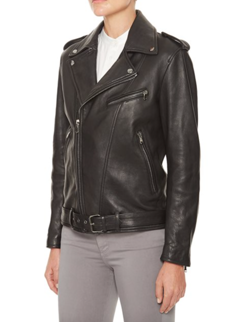 AG JEANSThe Reese Moto Jacket - Black Leather $998.00