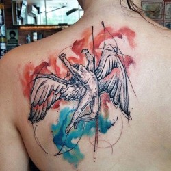 Watercolor Angel Tattoo Artist: Tattoo2me
Submit your tattoo to 900,000 followers here: TATTOOS.ORG