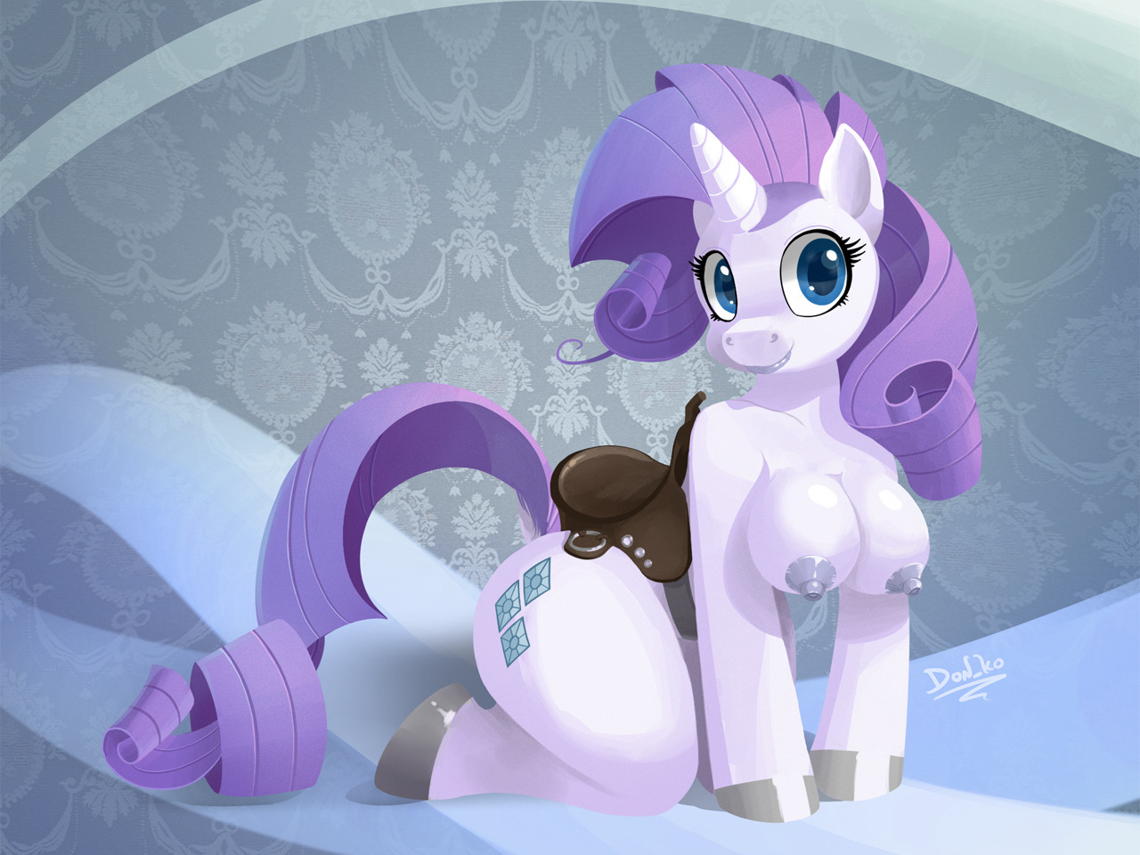 donkocabana:  my part of an art trade with friend  Hmmm, this is pretty!