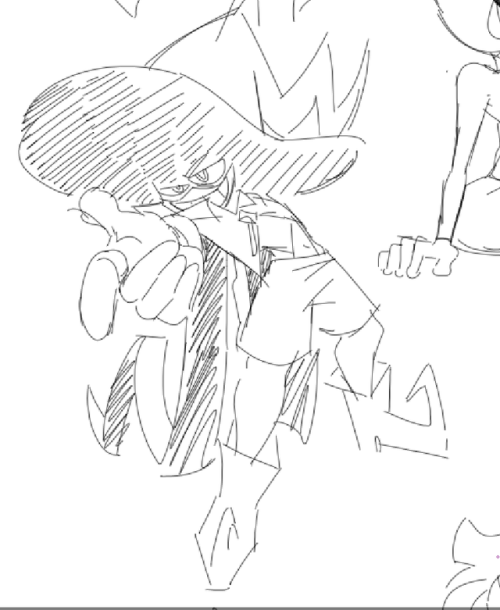 more drawings of @inkyquartz‘s oc THE WITCHHHH