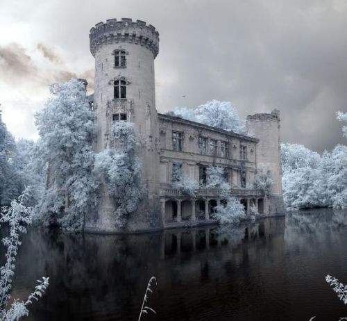 castlesandmedievals:Le Château de la Mothe-Chandeniers The stronghold dates to the thirteenth 