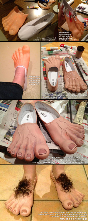 larpforge: Hobbit Feet Process by deeed A neat little hobbit feet guide, many something to ware for 