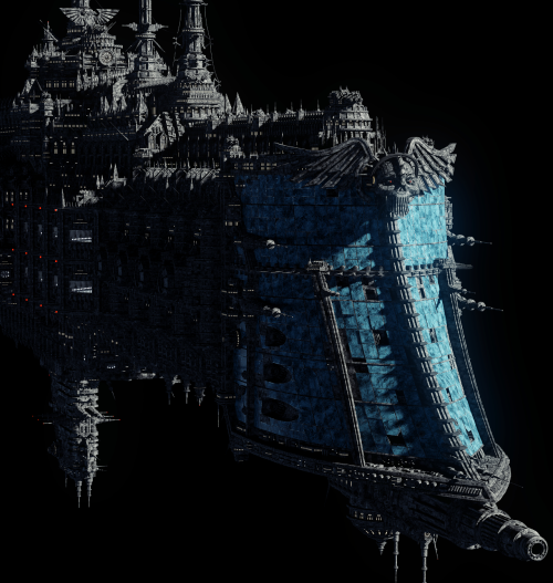 Dictator-class Imperial battlecruiser, Warhammer 40,000My little on-and-off project from May is fina