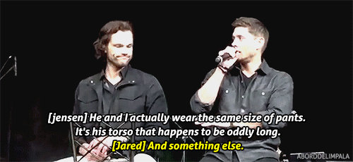 Jensen Using Its Driving Me Nuts Just For Jared To Tell The Pirate Joke. These 2 I Swear :p [Video: Gayled_it]