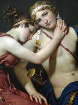 novastarna:  Jacques-Louis David, The Farewell of Telemachus and Eucharis (1818), detail 