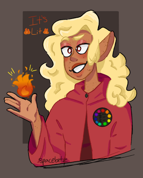 spacebxtz:It’s Litreblogs &gt; likes[image description: a drawing of Lup from the chest up