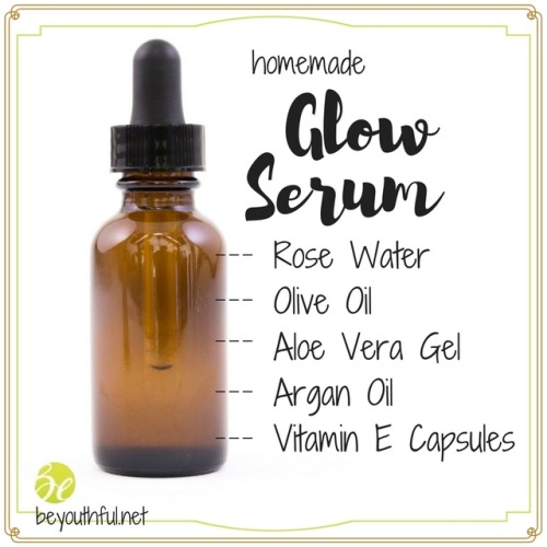 You GLOW, girl! Homemade Glow Serum is ❤️❤️❤️.Check it out NOW!http://beyouthful.net/homemade-glow-s