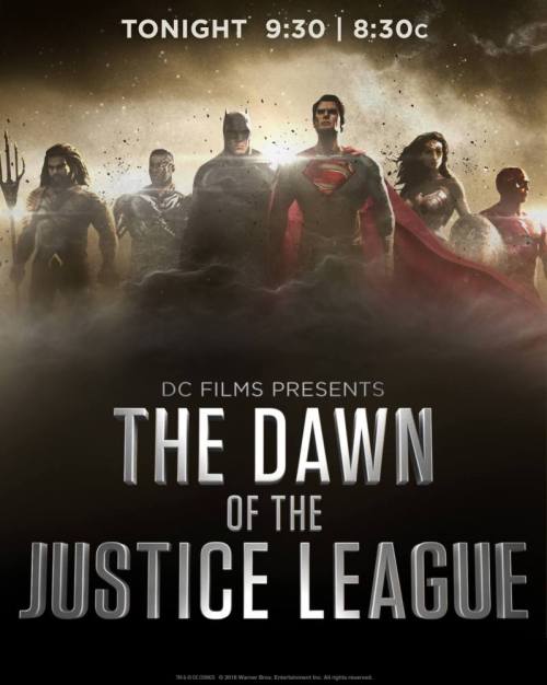 “The Dawn of the Justice League” promo poster