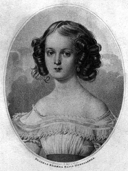 Grand Duchess Maria Nikolaevna of Russia (later Duchess of Leuchtenberg) by Weiss.