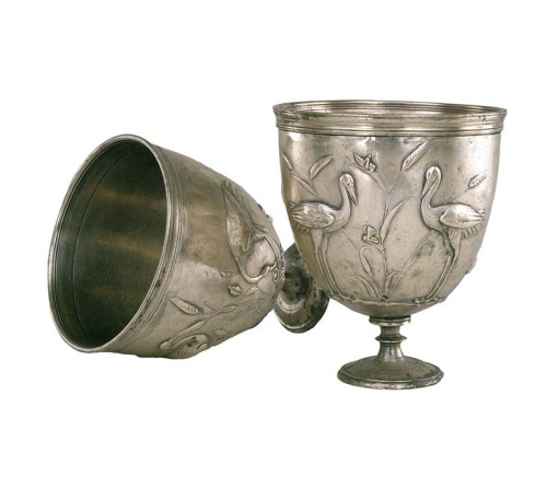 design-is-fine:Roman, Two double cups, first century A.D. Silver. Although the cups were found in Ro