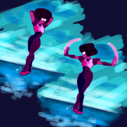 leonarajourney:  AREN’T WEGOING TO TALK ABOUTHOW FABULOUS AND SWAG AND SEXYWAS GARNET’S WALKING DURING THE DANCE FUSION!!??.A.