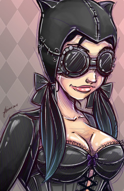 kreepi-work-of-art:  (via Steampunk Catwoman