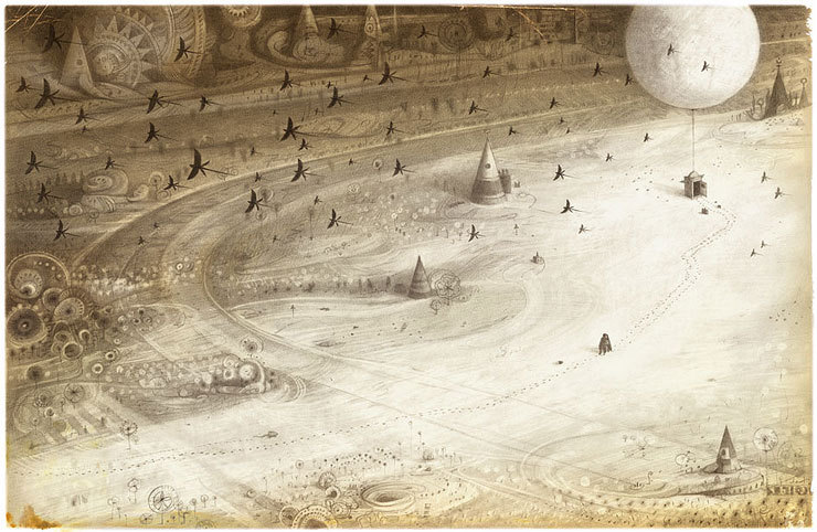 meowtardis:  azertip:  Shaun Tan  This book is amazing and beautiful and heart wrenching