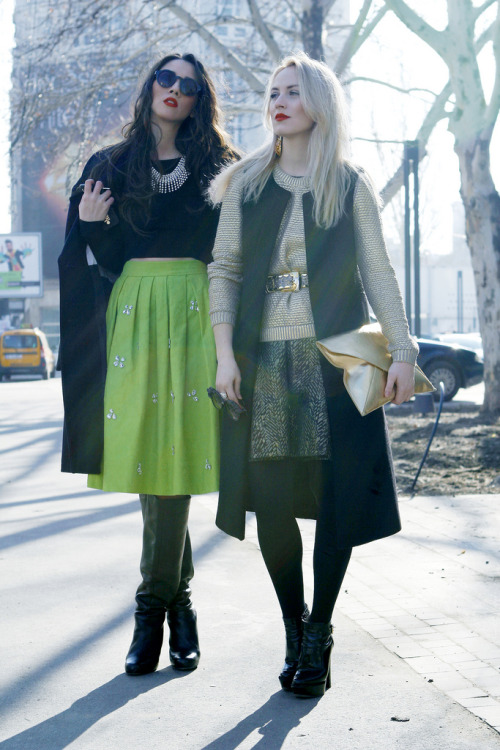 Fashion bloggers Diana Enciu &amp; Alina Tanasa from fabulousmuses Foto: Constantin Stefanescu // ht