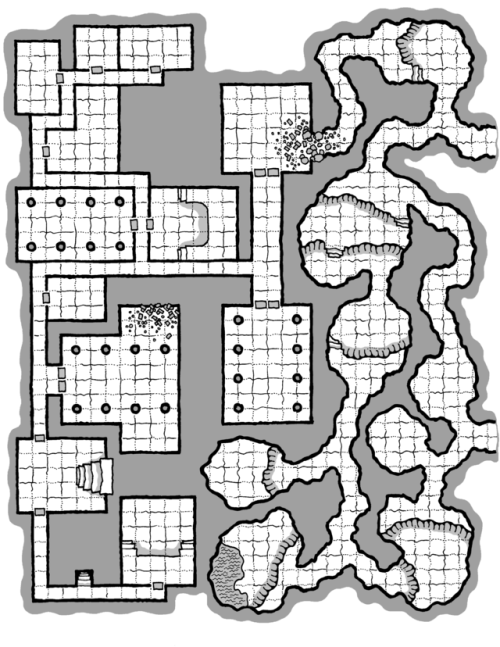 Megadungeon level 3 (map #36) The megadungeon project continues! Links to download the PDF versions 