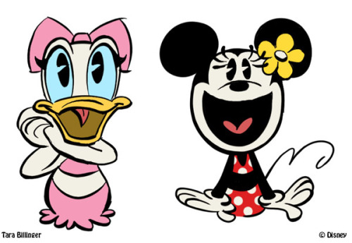 Some cute happy Minnie and Daisy poses from “Captain Donald.”