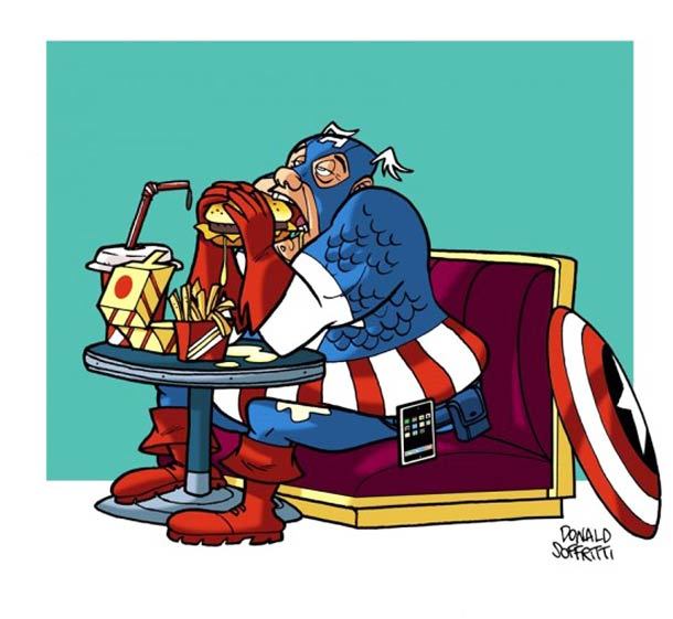 bigboi:  westcoastavengers:  Elder Marvel Superheroes (part 1) by Donald Soffritti