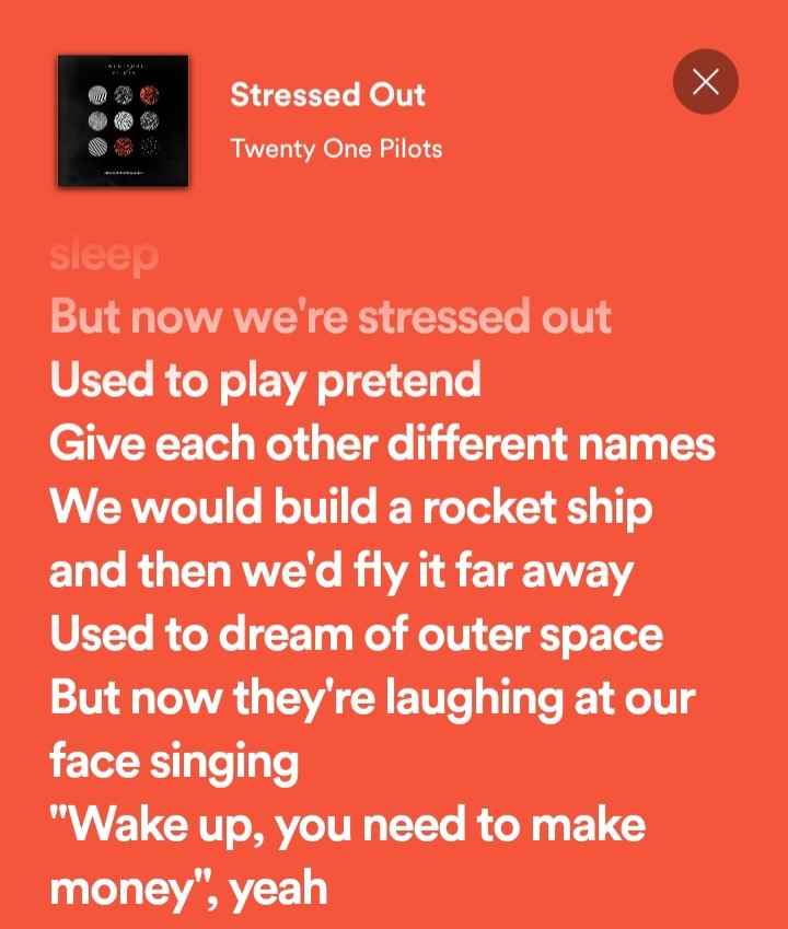 Stressed Out Lyrics Explore Tumblr Posts And Blogs Tumgir