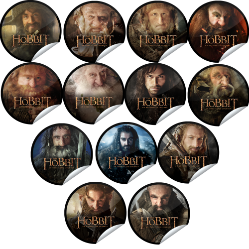 this is week is the hobbit week ,
meet the dwarfs: and dont miss any of their getglue stickers
The Hobbit Unexpected Journey Stickers