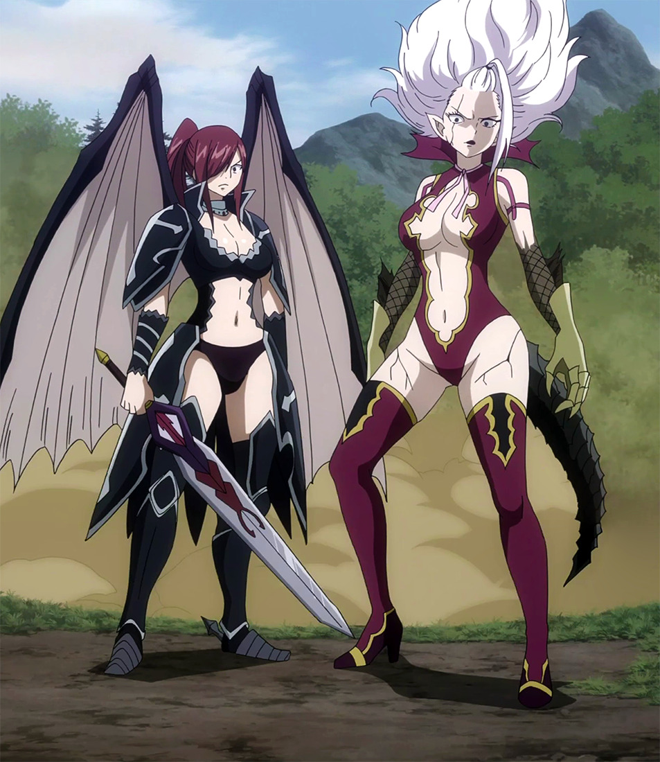 nalu-03:  You know you’re screwed when you see these two.    Erza Scarlet &amp;