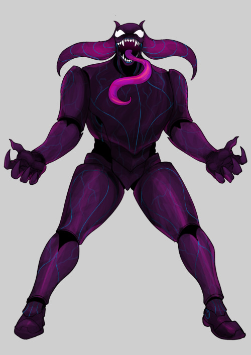 finally got around to sketching out BLT&rsquo;s symbiote/ sicko mode form