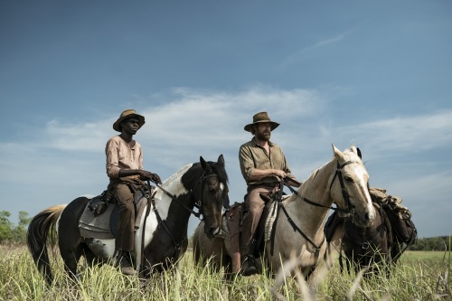 Simon Baker and Jacob Junior Nayinggul in ‘High Ground’.‘High Ground’ will have its world premiere a