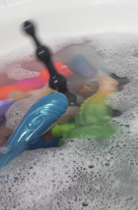 Dildo-filled baths are an amazing idea, just fyi. The whole “things feel lighter in water because PH