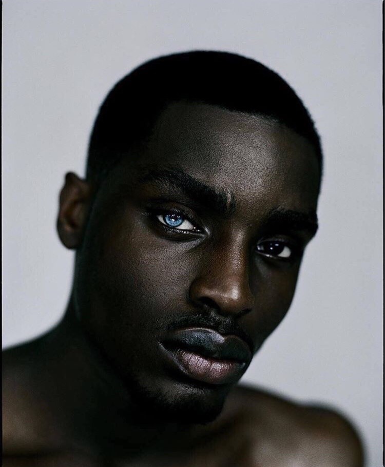 The beauty of Black men or women with blue eyes