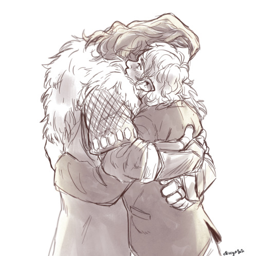 ooowyn: i uh. when a little crazy redrawing The Hugalso…. i heard there’s a secret cut of this in on