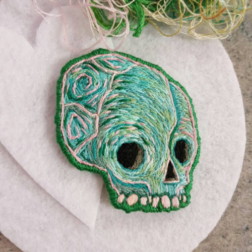weed-breath: sosuperawesome:   Embroidered Patches by Atomic Bubonic on Etsy More like this    These are rad 