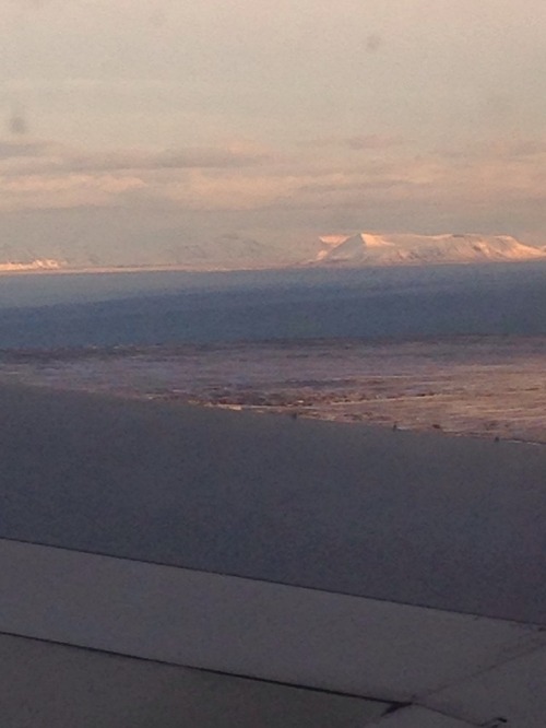 Flying over Iceland - hoping my next trip will be to Reykjavik!