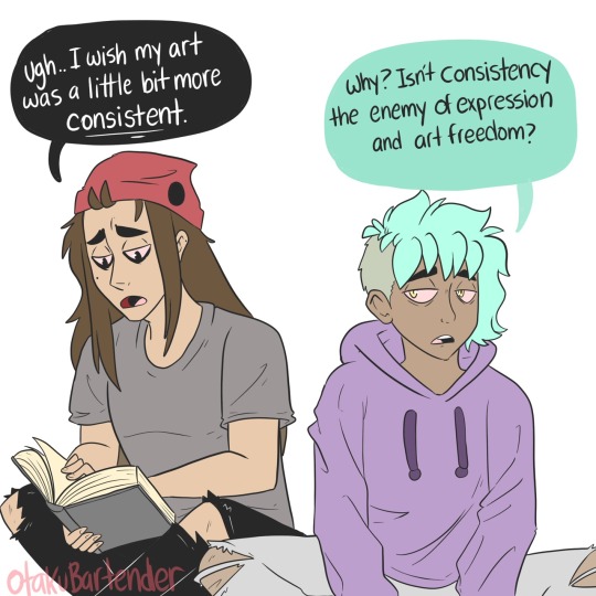 allaboutstupid: CoNsiSteNcY You’ll find your style.  Just keep drawing.  