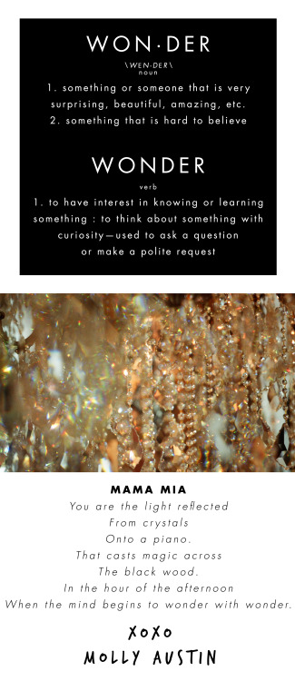 worldofaliceandolivia: Your weekly vocab lesson, courtesy of Molly Austin!