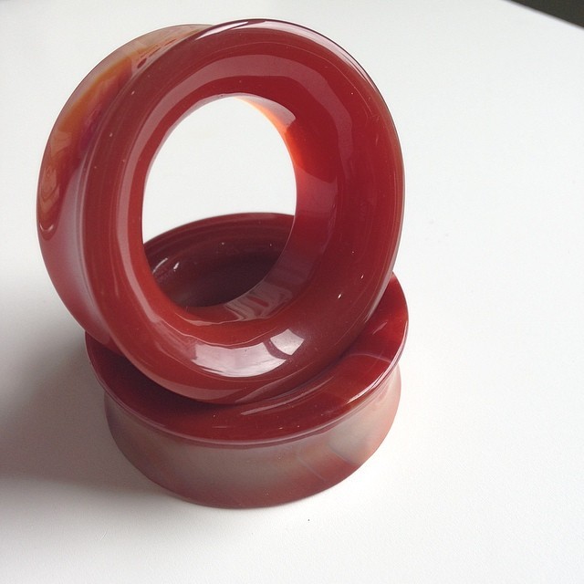 falsemrsa:  2” carnelian eyelets. Are you in the market for some new plugs? We’ve