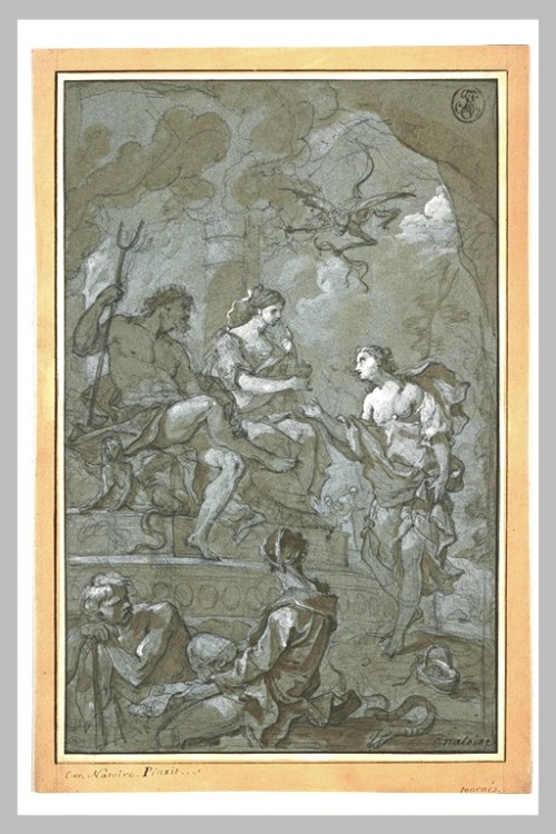 centuriespast:Charles-Joseph Natoire (Nîmes, 1700-Castel Gandolfo, 1777)Psyche Welcomed to the Under