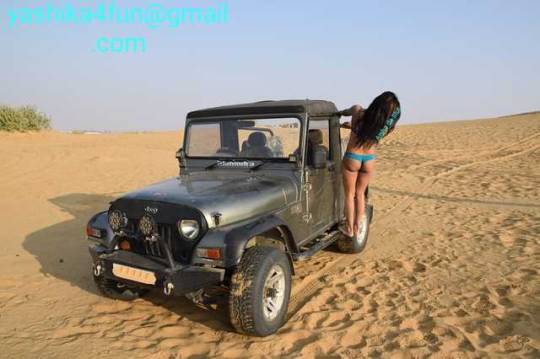 aishaslutty:  Masti in Thar Safari….Even Thar Driver All Enjoyed Her Nudeness and Bold Attaire